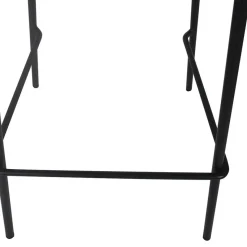 ALTEREGO Tabouret snack mi-hauteur 'GRANO MINI' noir intérieur et extérieur Sale