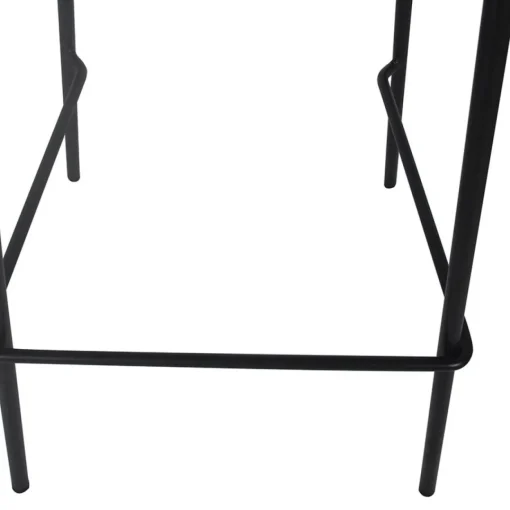 ALTEREGO Tabouret snack mi-hauteur 'GRANO MINI' noir intérieur et extérieur Sale
