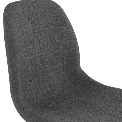 ALTEREGO Tabouret snack mi-hauteur 'GALACTIK MINI' en tissu gris style scandinave
