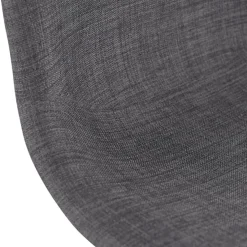 ALTEREGO Tabouret snack mi-hauteur 'GALACTIK MINI' en tissu gris style scandinave