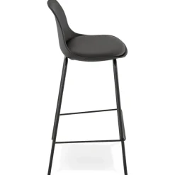 ALTEREGO Tabouret snack mi-hauteur 'COOKIE MINI' noir style industriel New