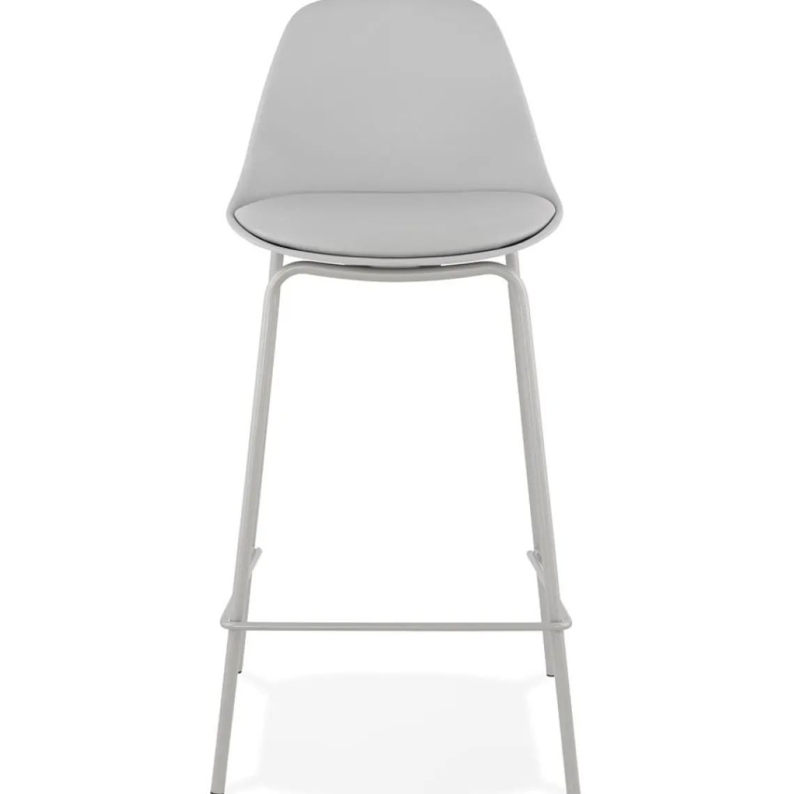 ALTEREGO Tabouret snack mi-hauteur 'COOKIE MINI' gris style industriel Discount