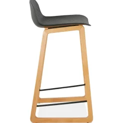 ALTEREGO Tabouret snack mi-hauteur 'MAKI MINI' noir style scandinave Best
