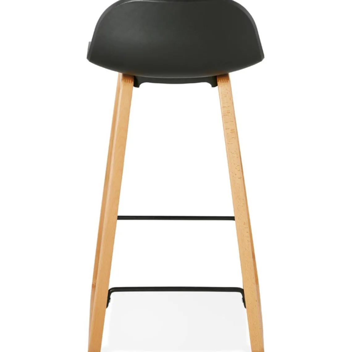 ALTEREGO Tabouret snack mi-hauteur 'MAKI MINI' noir style scandinave Best