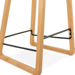 ALTEREGO Tabouret snack mi-hauteur 'MAKI MINI' noir style scandinave Best