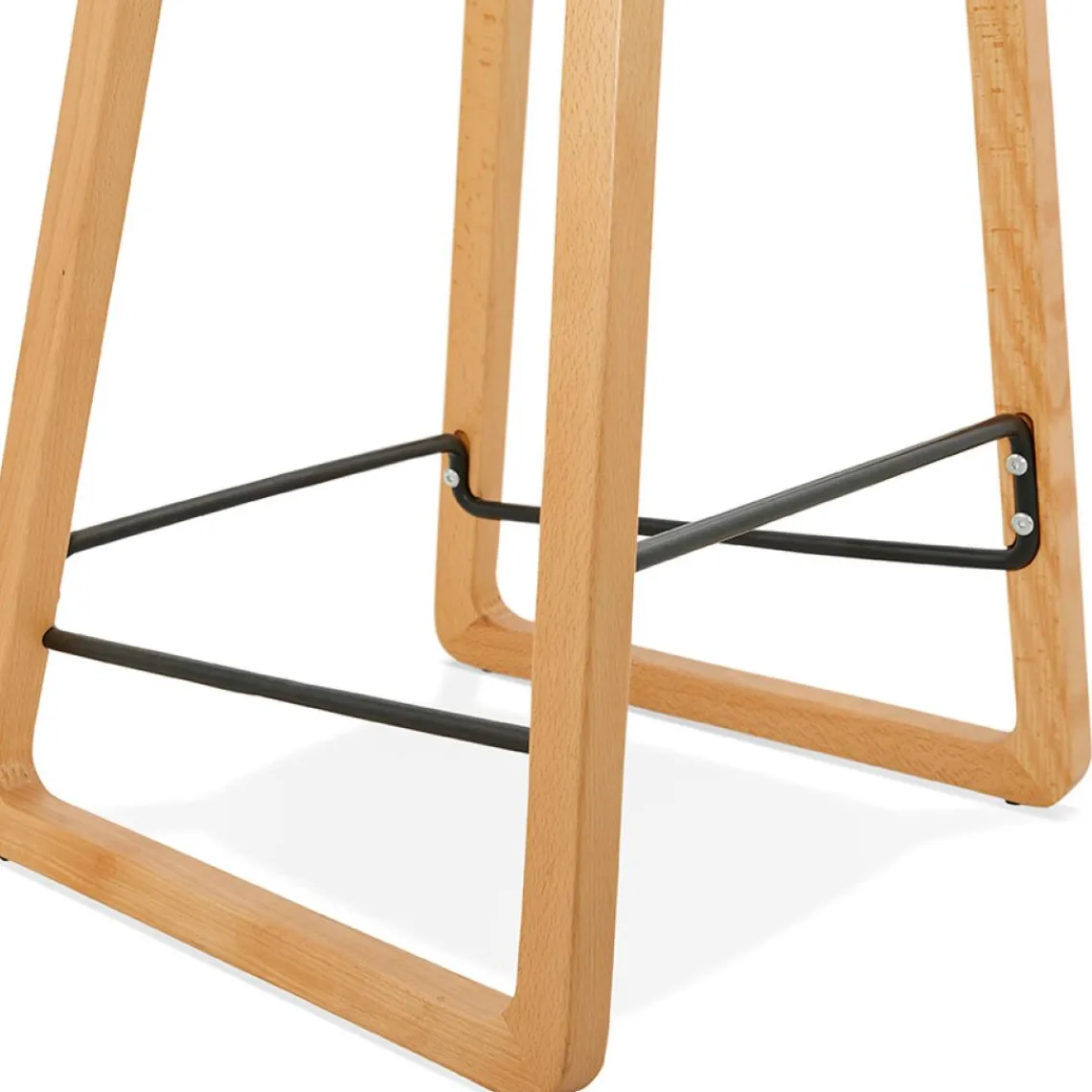 ALTEREGO Tabouret snack mi-hauteur 'MAKI MINI' noir style scandinave Best