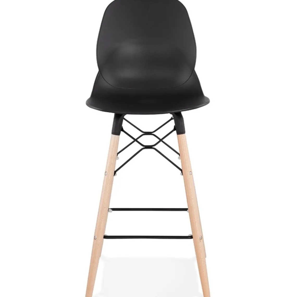 ALTEREGO Tabouret snack mi-hauteur 'COSMIK MINI' noir style scandinave Online