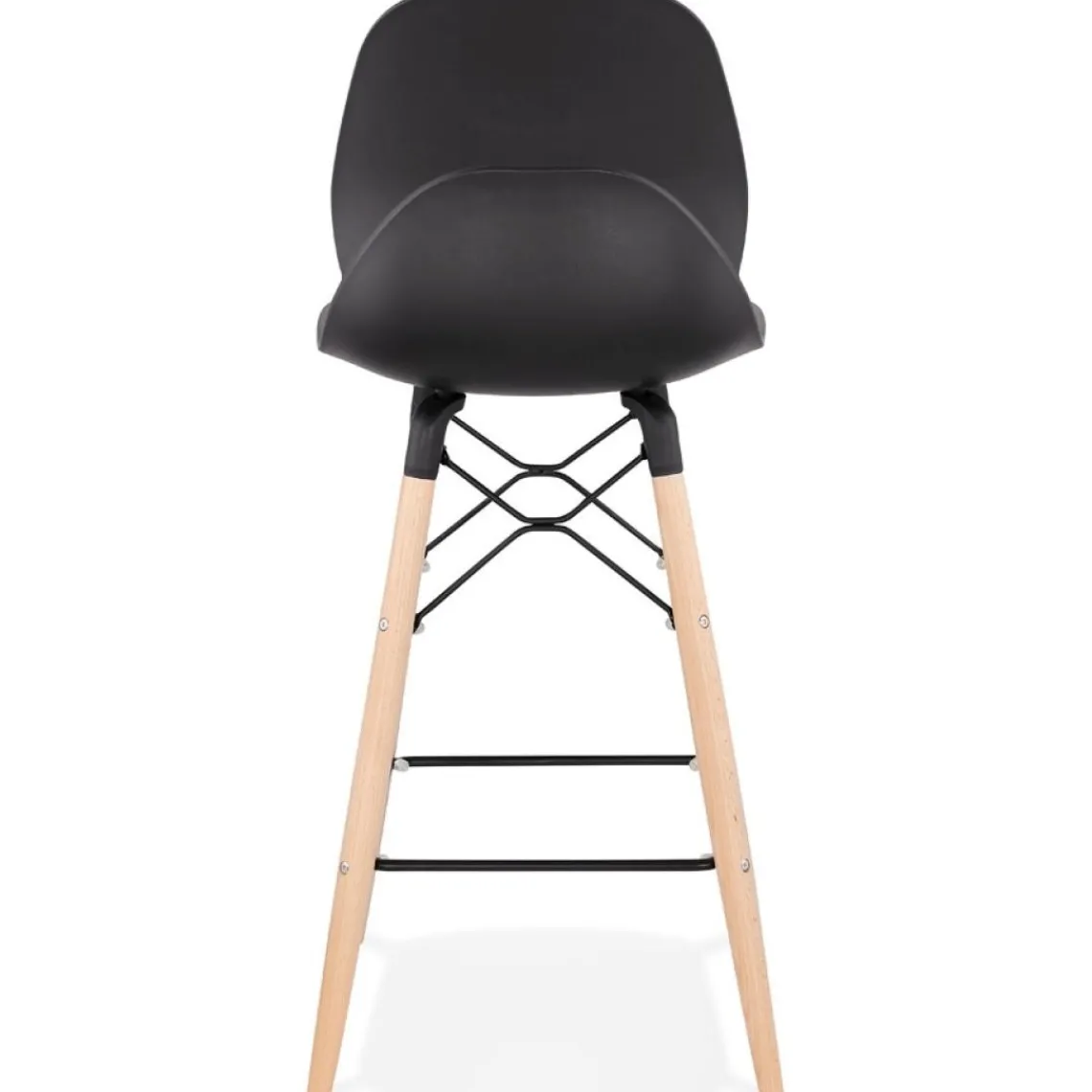 ALTEREGO Tabouret snack mi-hauteur 'COSMIK MINI' noir style scandinave Online
