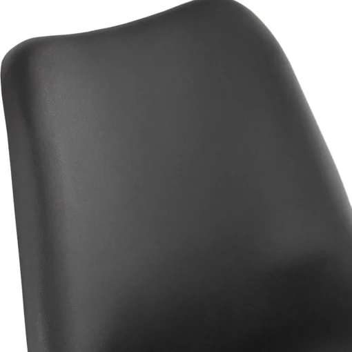 ALTEREGO Tabouret snack mi-hauteur 'LEMON MINI' noir avec pied en métal blanc Online