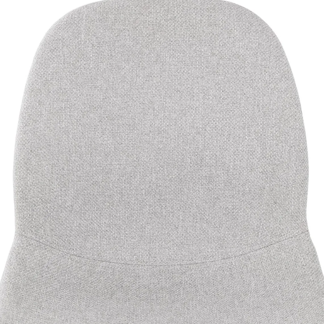 ALTEREGO Tabouret snack mi-hauteur 'GALACTIK MINI' en tissu gris clair style scandinave