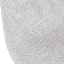 ALTEREGO Tabouret snack mi-hauteur 'GALACTIK MINI' en tissu gris clair style scandinave