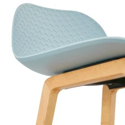 ALTEREGO Tabouret snack mi-hauteur 'MAKI MINI' bleu style scandinave Discount