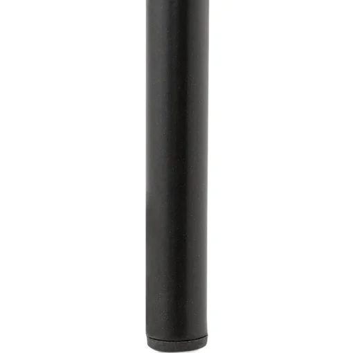 ALTEREGO Tabouret snack mi-hauteur 'FENTON MINI' en velours gris et pied en métal noir Sale