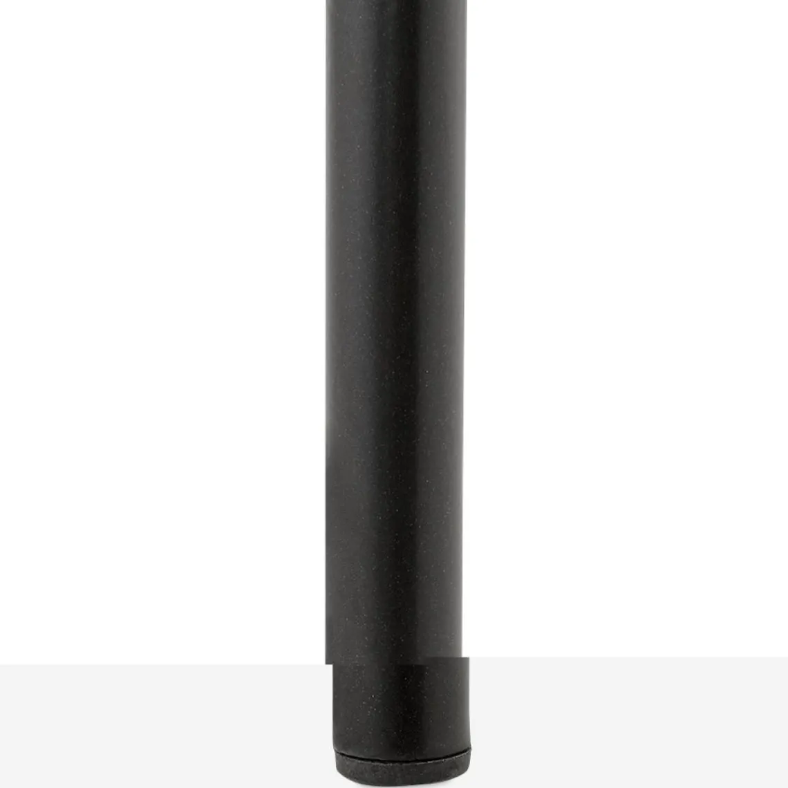 ALTEREGO Tabouret snack mi-hauteur 'SPARK MINI' en velours noir et pieds en métal noir Discount