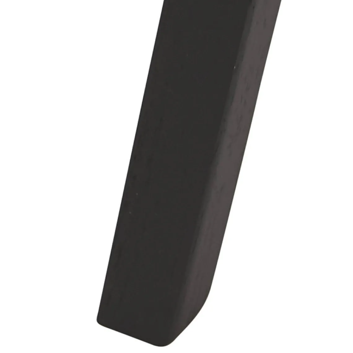 ALTEREGO Tabouret snack mi-hauteur 'MORISS MINI' en tissu pied de poule et pieds en bois noir