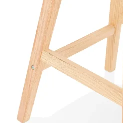 ALTEREGO Tabouret snack mi-hauteur 'TERESA MINI' style scandinave en tissu noir Sale