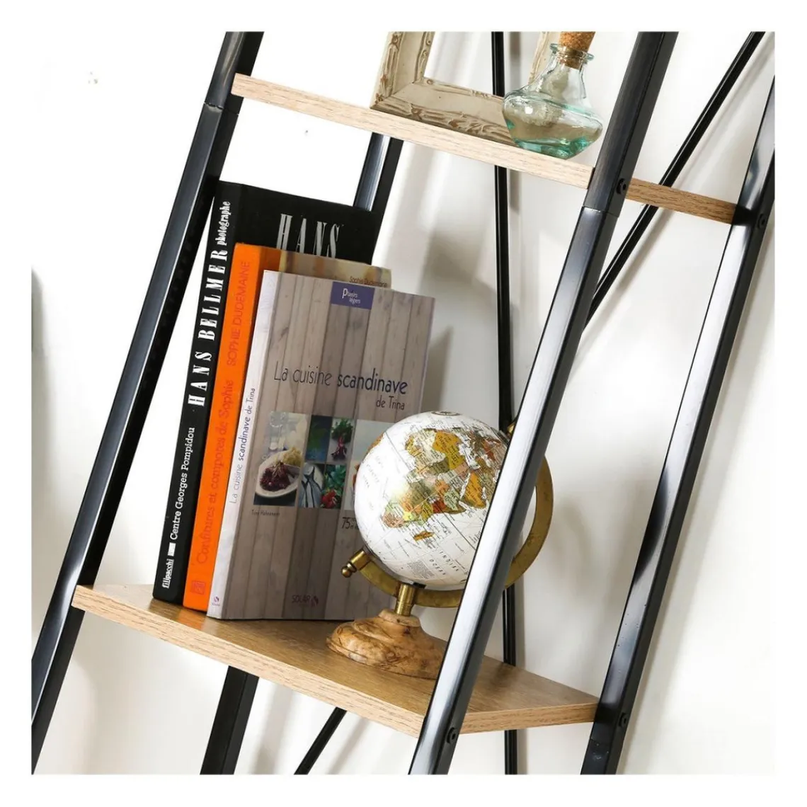 Calicosy Étagère colonne 4 niveaux en bois Beige Best