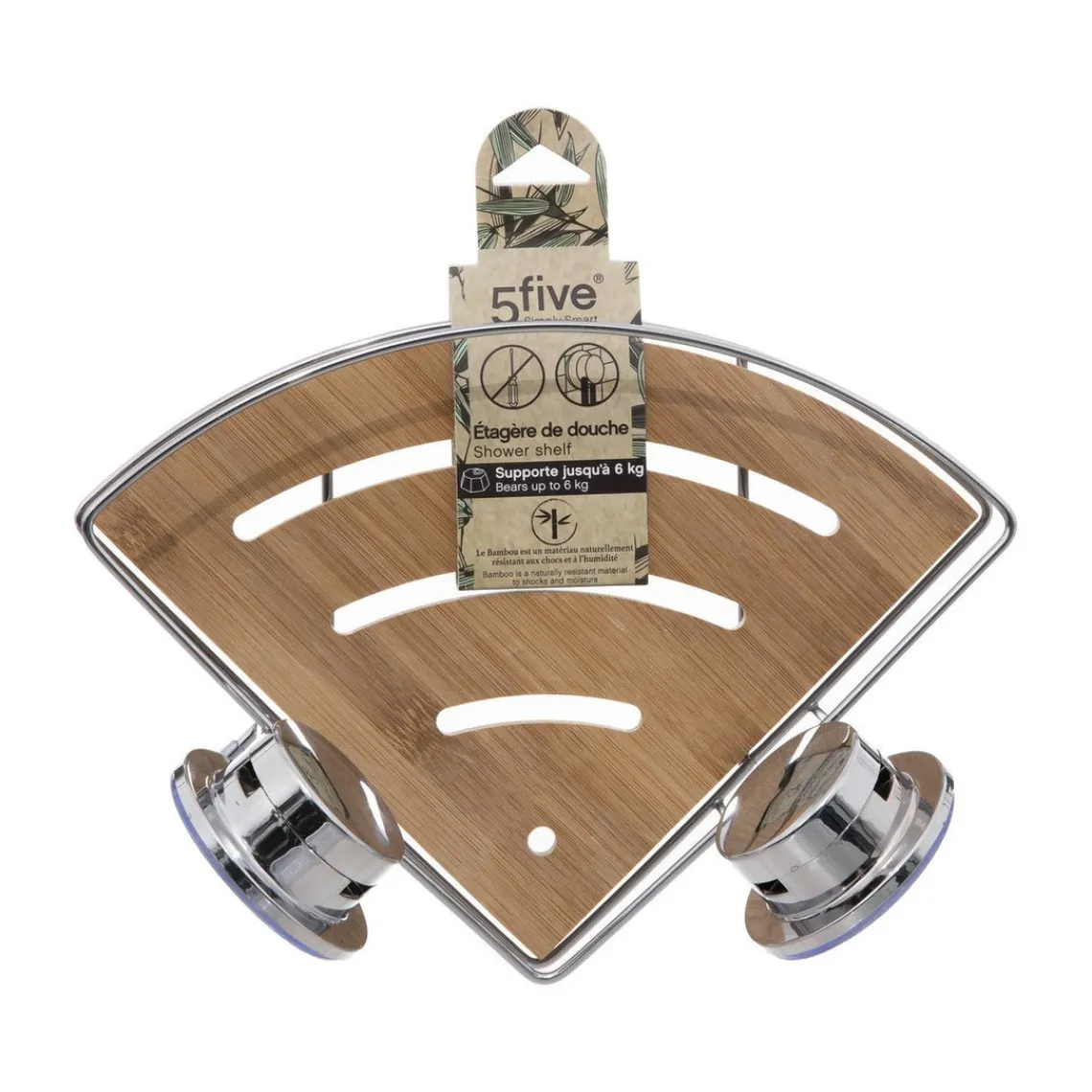 3S. x Home Étagère d'angle en métal et bambou Sale