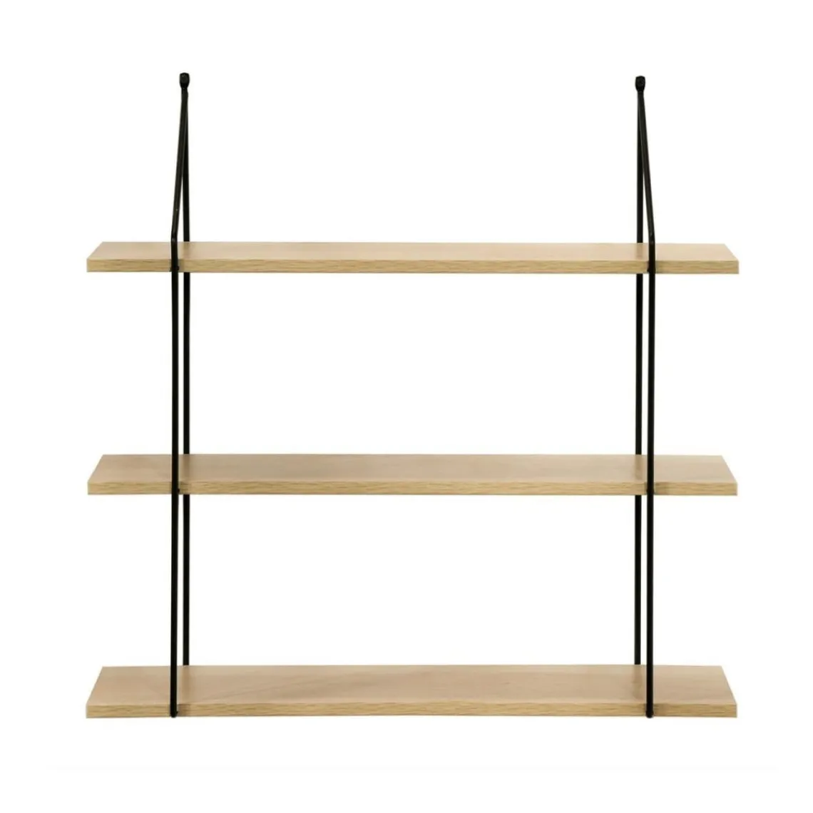 Calicosy Étagère murale 3 niveaux plateau en bois et support métal Sale