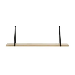 Calicosy Étagère murale style industriel plateau en bois et support métal Hot