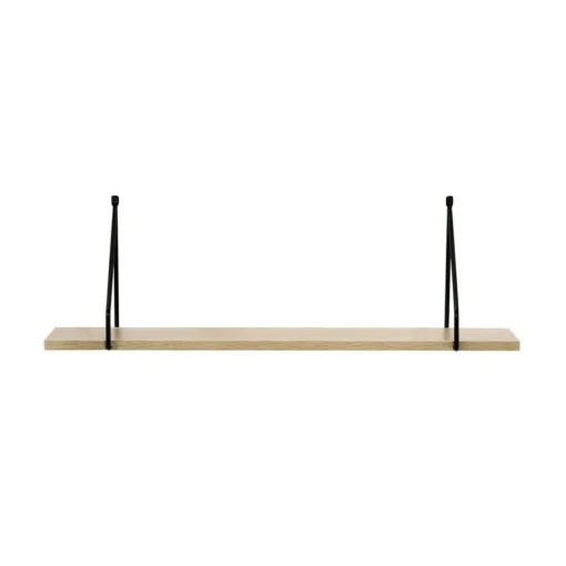 Calicosy Étagère murale style industriel plateau en bois et support métal Hot