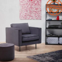 ALTEREGO Étagère style industriel 'LIBERTY' en bois finition naturelle et métal noir Sale