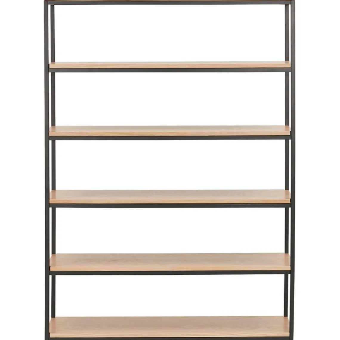 ALTEREGO Étagère style industriel 'LIBERTY' en bois finition naturelle et métal noir Sale