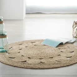 3S. x Home Tapis ajouré vent jute D120 New
