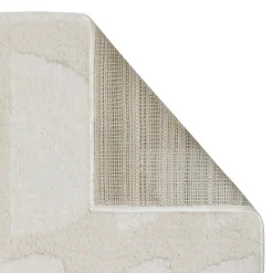 3S. x Home Tapis Anoai effet laine blanc
