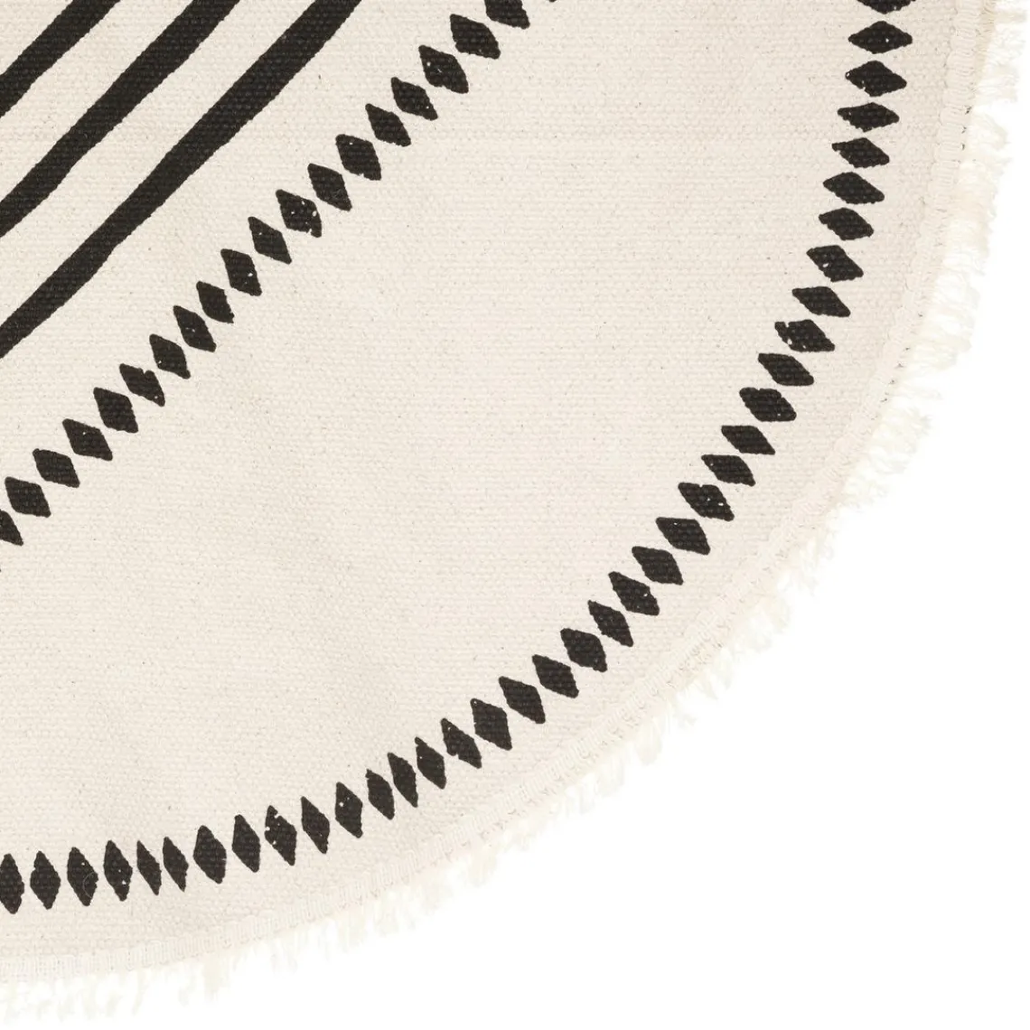 3S. x Home Tapis Box coton imprimé ethnique D90cm Discount