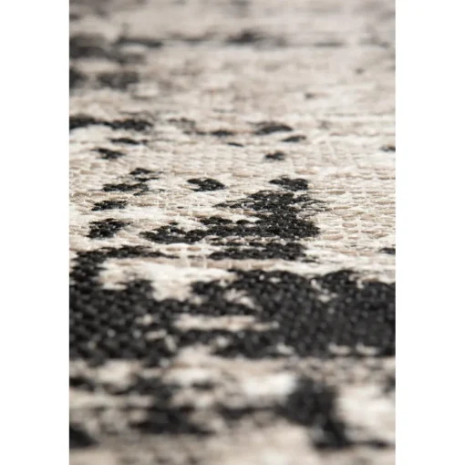 Maison Vivaraise Tapis Catania 2 outdoor 60 x 110 Noir Discount