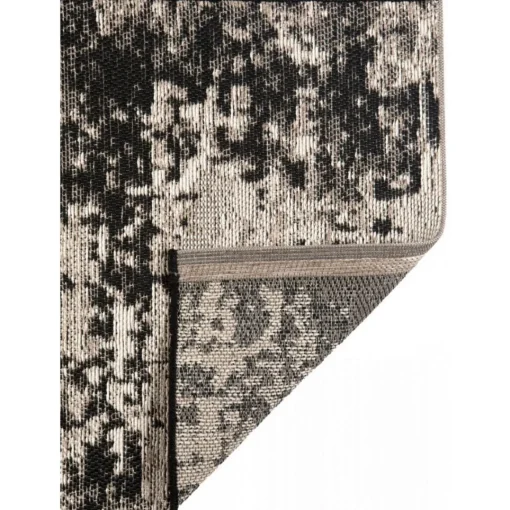 Maison Vivaraise Tapis Catania 2 outdoor 60 x 110 Noir Discount