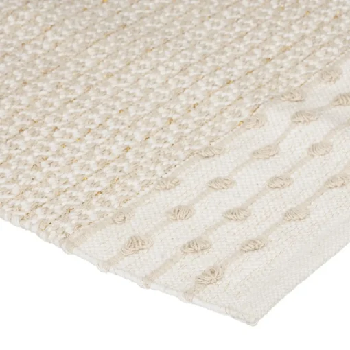 3S. x Home Tapis Coton Sable motifs petit losange Cuivre 60 x 90 Box Discount