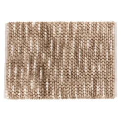 3S. x Home Tapis de bain boule en coton Beige Outlet