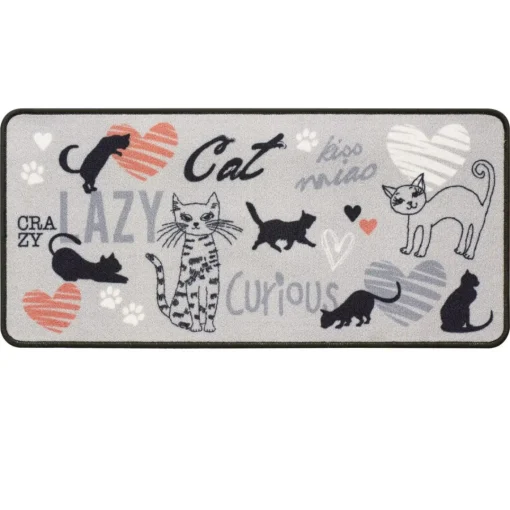 Becquet Tapis de Cuisine CRAZY-CAT Gris 46x98 Online