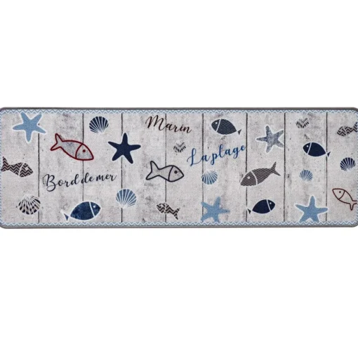 Becquet Tapis de cuisine motifs bord de mer PISCO 40X60 Discount