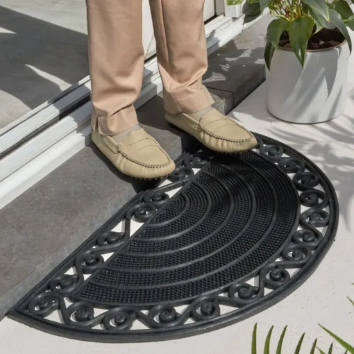 Becquet Tapis d'extérieur demi-lune GRELUNE Sale