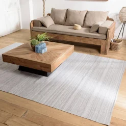 Macabane Tapis d’extérieur gris chiné QUENTIN