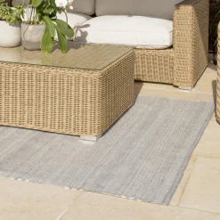 Macabane Tapis d’extérieur rectangulaire gris/blanc QUENTIN Best