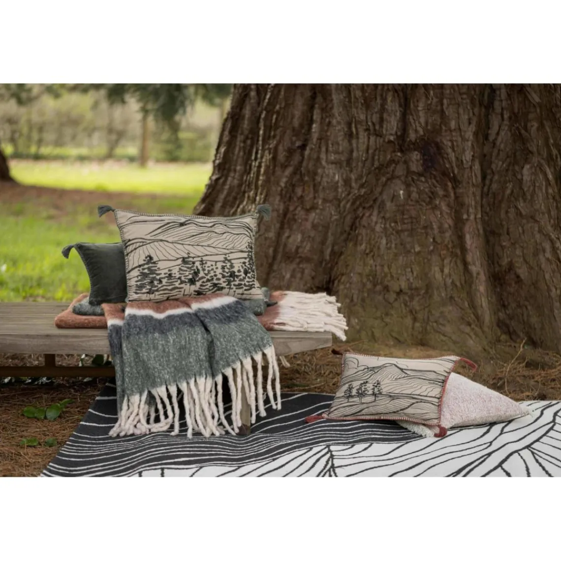 Maison Vivaraise Tapis Dusko outdoor Tonnerre 160 x 230 Gris foncé Outlet