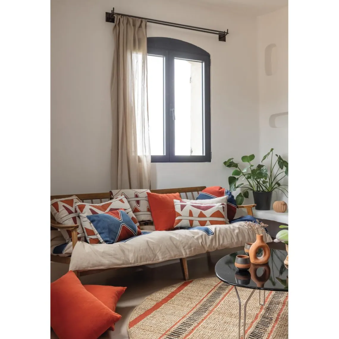 Maison Vivaraise Tapis Eden Marmelade diamètre 160 cm Discount