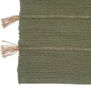 3S. x Home Tapis en coton avec pompon en jute Best