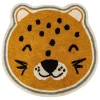 3S. x Home Tapis enfant léopard Kori Jaune ocre New