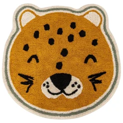 3S. x Home Tapis enfant léopard Kori Jaune ocre New