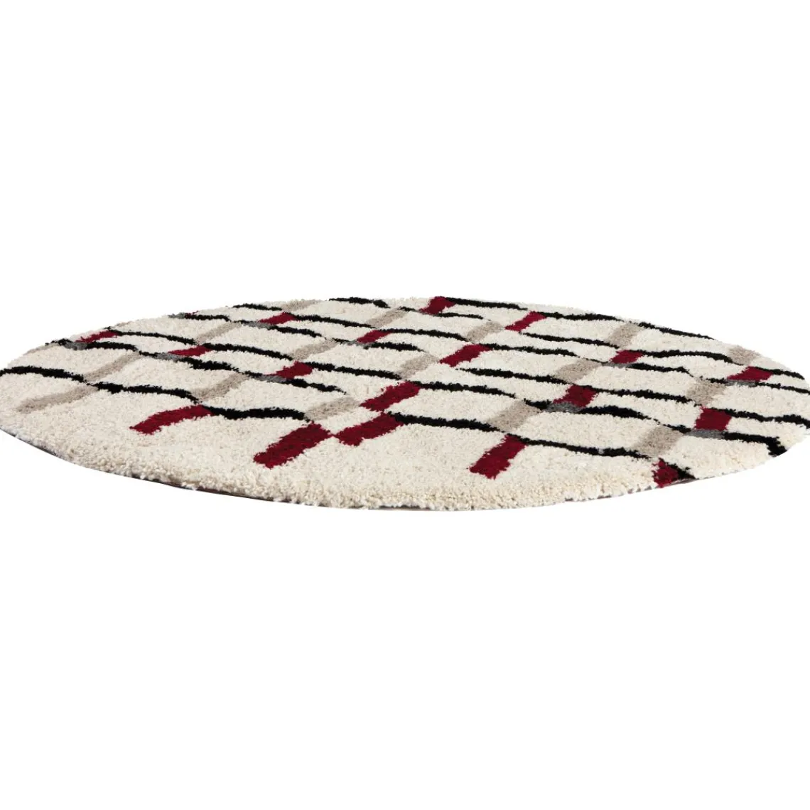 Maison Vivaraise Tapis Erika Neige diamètre 160 cm Discount