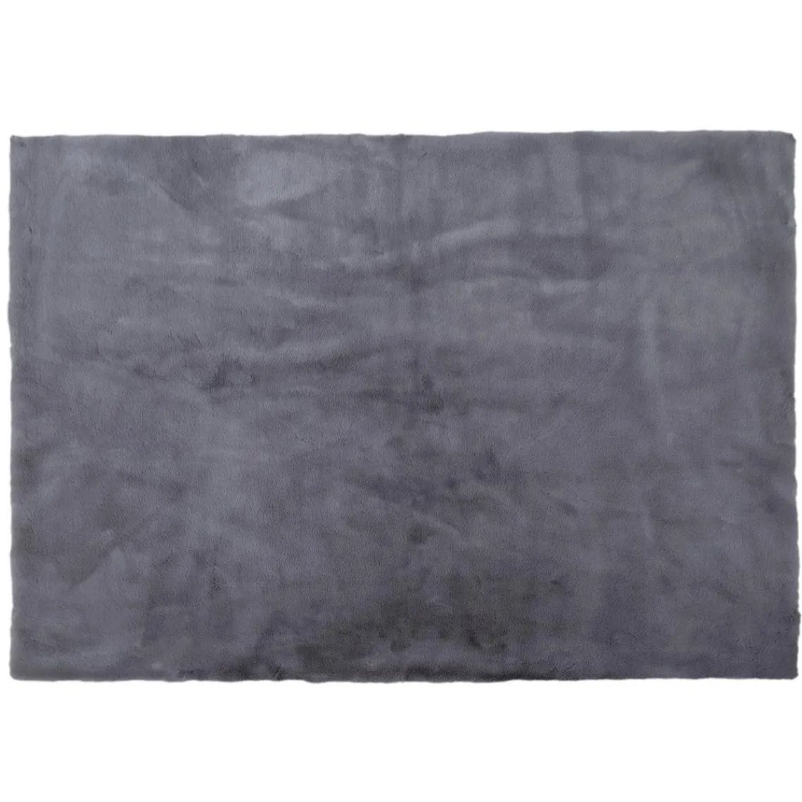 3S. x Home Tapis Imitation Poil Fin 120x170cm en polyester Gris New