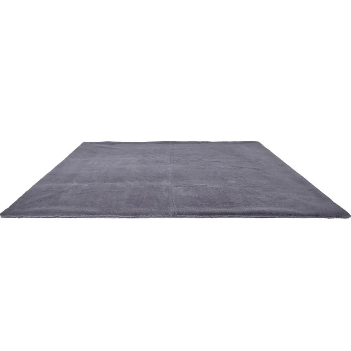 3S. x Home Tapis Imitation Poil Fin 120x170cm en polyester Gris New