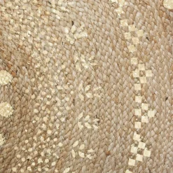 3S. x Home Tapis Juté Doré Brillant Discount