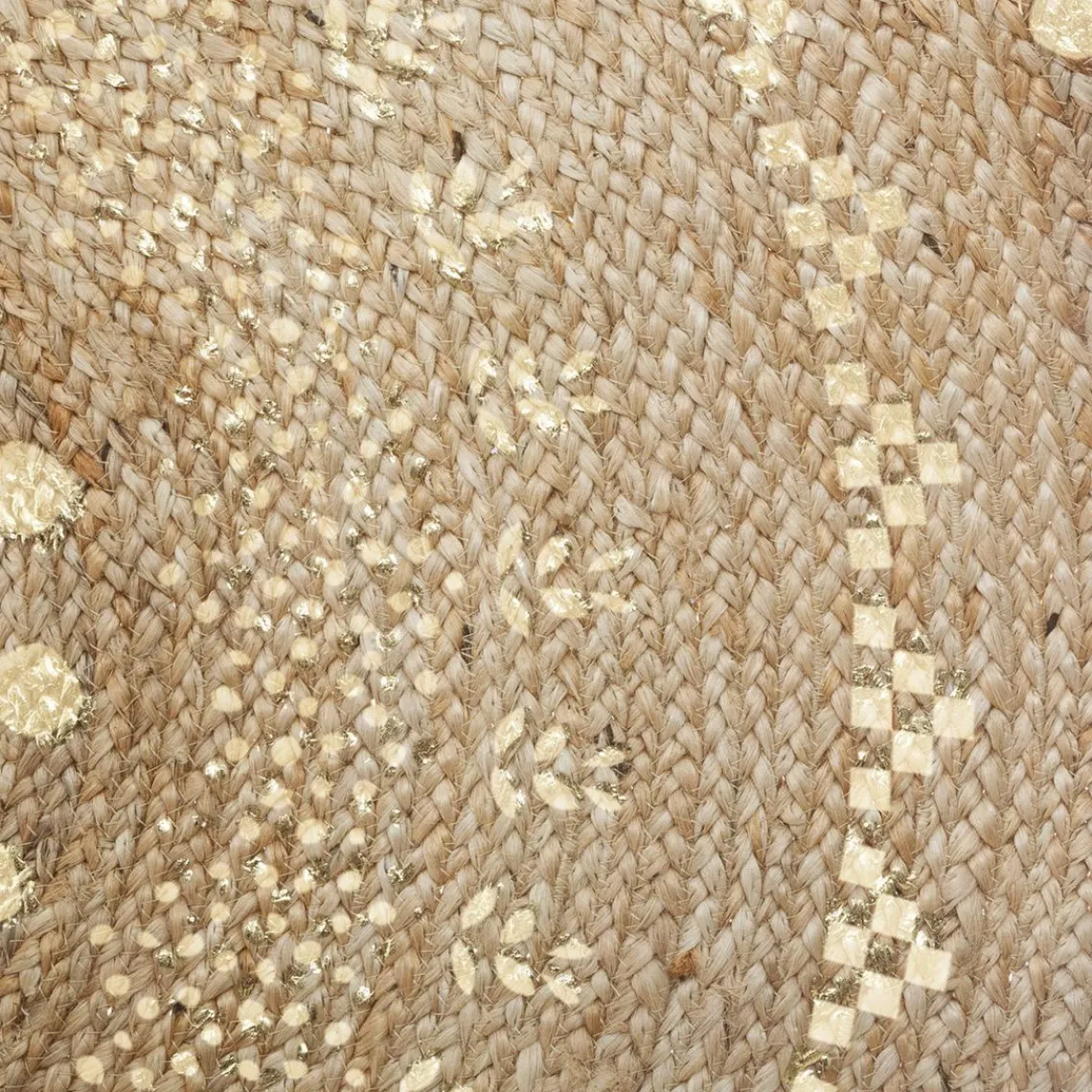 3S. x Home Tapis Juté Doré Brillant Discount