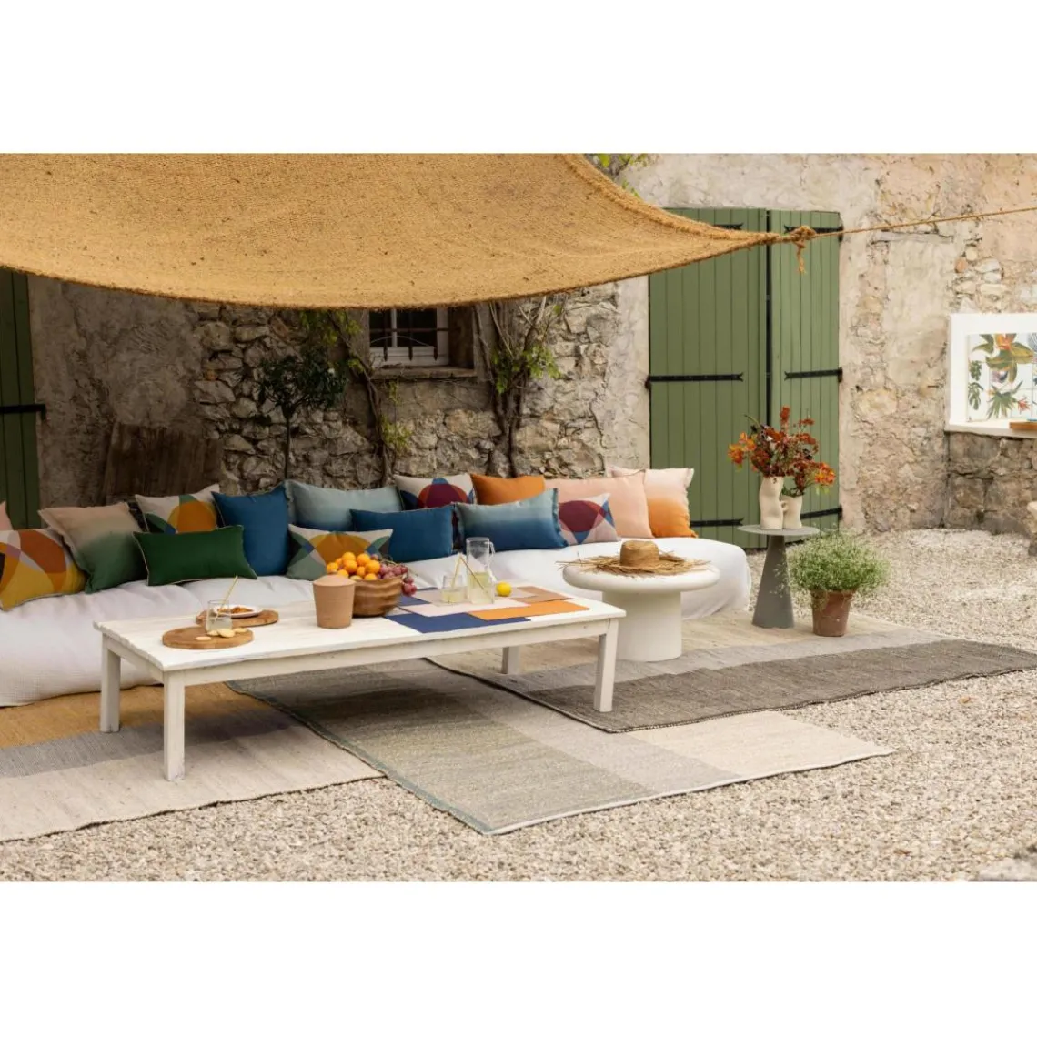 Maison Vivaraise Tapis Karan Thym 60 x 90 Vert pin Sale